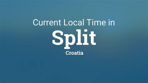 time in croatia now